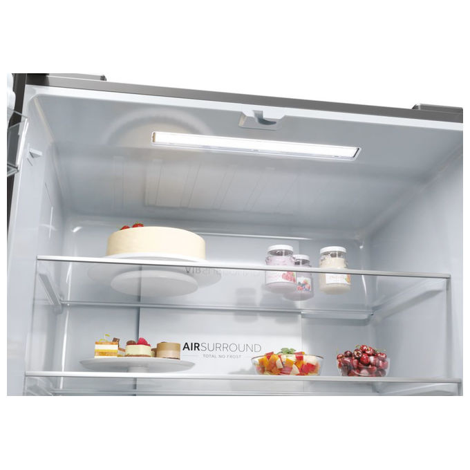Haier Cube 83 HCR3818EWMM Frigorifero Side by Side 463L 4 Porte No Frost Platino