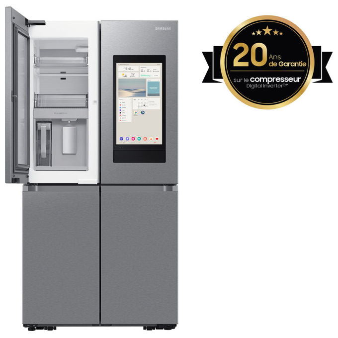 Samsung Family Hub RF65DG9H0ESREF Frigorifero 4 porte Side-by-side Libera Installazione 636 Litri Classe E Inox Spazzolato 912x1825x723