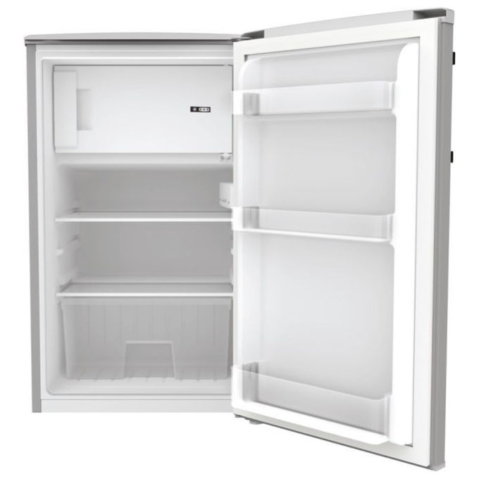 Candy COT1S45ESH - Frigorifero Mono Splitporta con congelatore 106 L, 84 cm, Classe E, 39 dB, Statico, Maniglia esterna in metallo, Argento