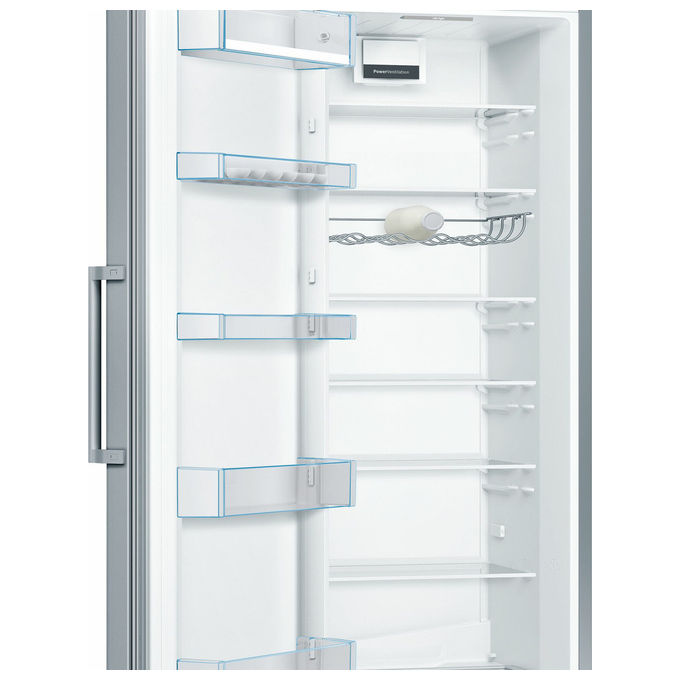 Bosch KSV36VLEP Serie 4 - Frigorifero monoporta 346 L, 186 cm, Classe E, 39 dB, VitaFresh, Acciaio inox