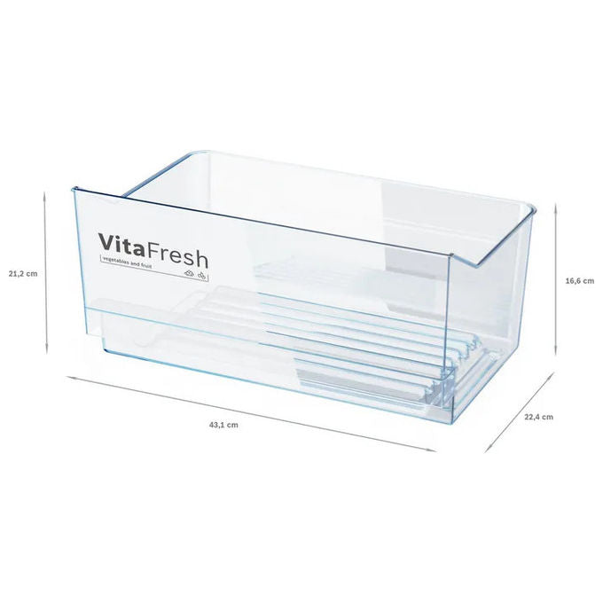 Bosch KSV36VLEP Serie 4 - Frigorifero monoporta 346 L, 186 cm, Classe E, 39 dB, VitaFresh, Acciaio inox