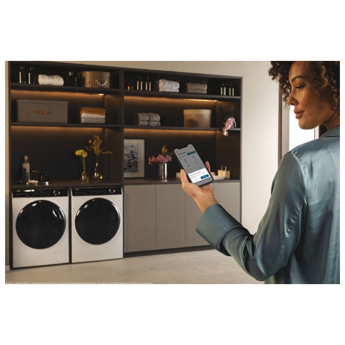 Haier HW90-B14959U1 I-Pro Series 5 Lavatrice Carica Frontale 9 Kg 1400 rpm Classe A Direct Motion Wi-Fi Vapore ABT (85x60x57 cm) colore Bianco