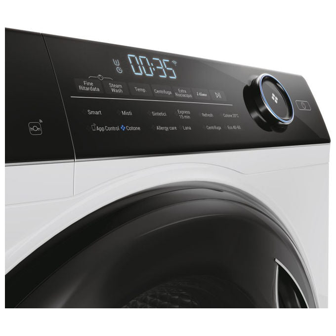 Haier HW90-B14959U1 I-Pro Series 5 Lavatrice Carica Frontale 9 Kg 1400 rpm Classe A Direct Motion Wi-Fi Vapore ABT (85x60x57 cm) colore Bianco