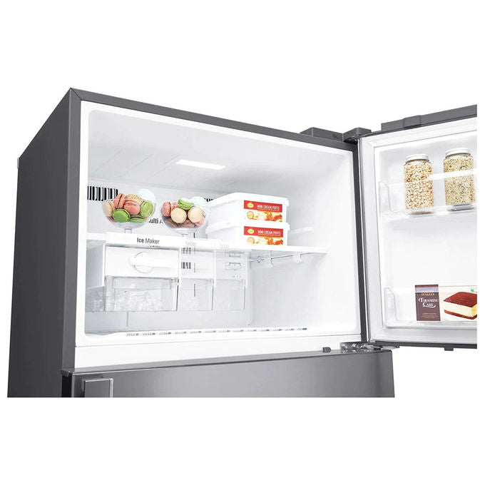 LG GTF916PZPYD Frigorifero Doppia Porta Capacita' 592 Litri Classe energetica E (A++) No Frost Sistema MultiFlow Larghezza 86 cm Altezza 184 cm Inox Premium