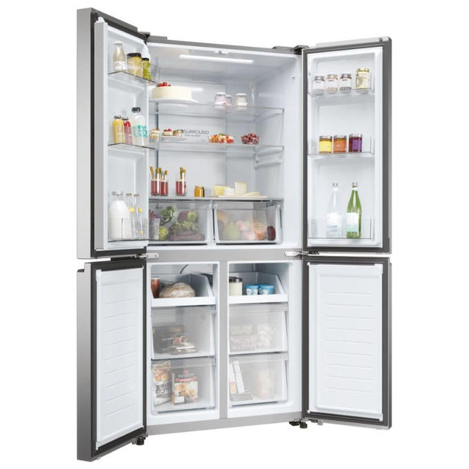 Haier Cube 83 Serie 3 HCR3818ENMM Frigorifero side by side 467 Litri Classe E Acciaio inossidabile