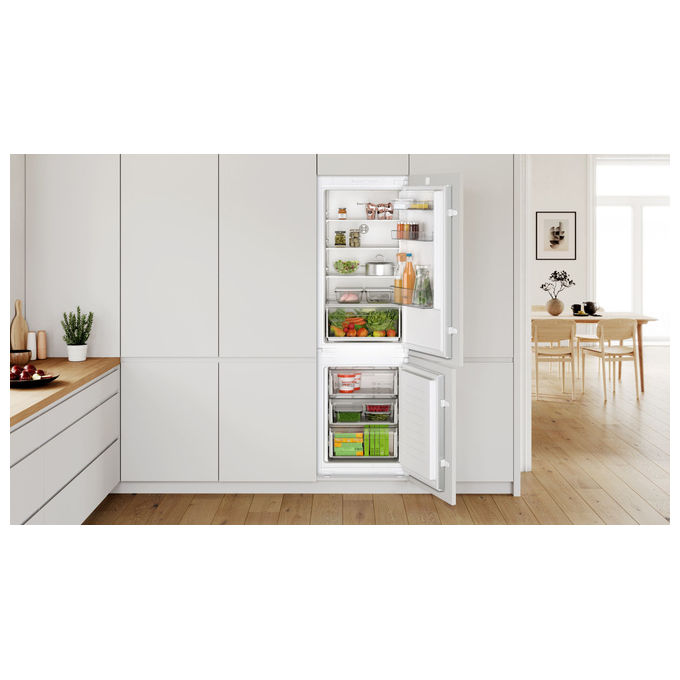 Bosch KIN86NSE0 Frigorifero combinato da incasso 260 litri No Frost Classe E