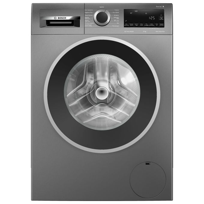 Bosch WGG244ZRIT Serie 6 Lavatrice Frontale 9 Kg 1400 rpm Classe A ActiveWater Plus Iron Assist (85x60x59 cm) colore Grigio