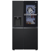 LG GSGV81EPLL - Frigorifero Side-by-Side 635 L, 179 cm, Classe E, 36 dB, Total No Frost, InstaView, DoorCooling+, Dispenser acqua e ghiaccio, Nero opaco