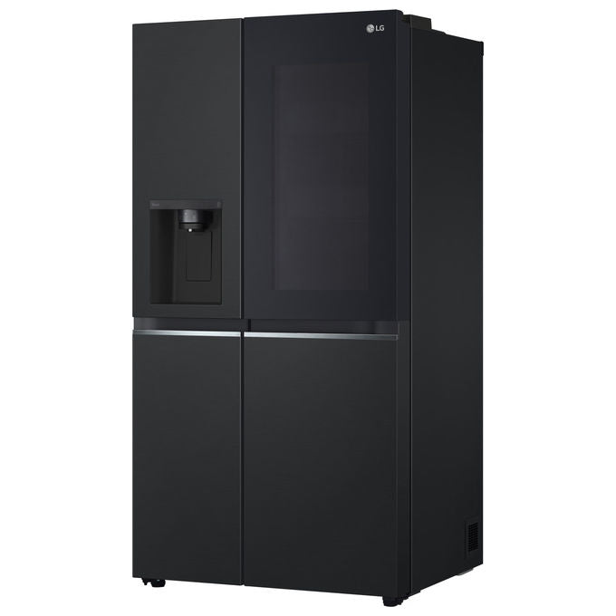 LG GSGV81EPLL - Frigorifero Side-by-Side 635 L, 179 cm, Classe E, 36 dB, Total No Frost, InstaView, DoorCooling+, Dispenser acqua e ghiaccio, Nero opaco