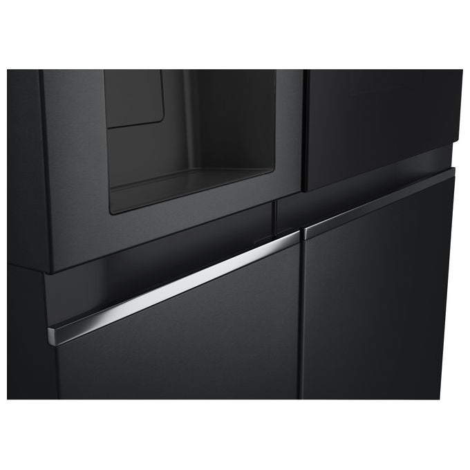 LG GSGV81EPLL - Frigorifero Side-by-Side 635 L, 179 cm, Classe E, 36 dB, Total No Frost, InstaView, DoorCooling+, Dispenser acqua e ghiaccio, Nero opaco