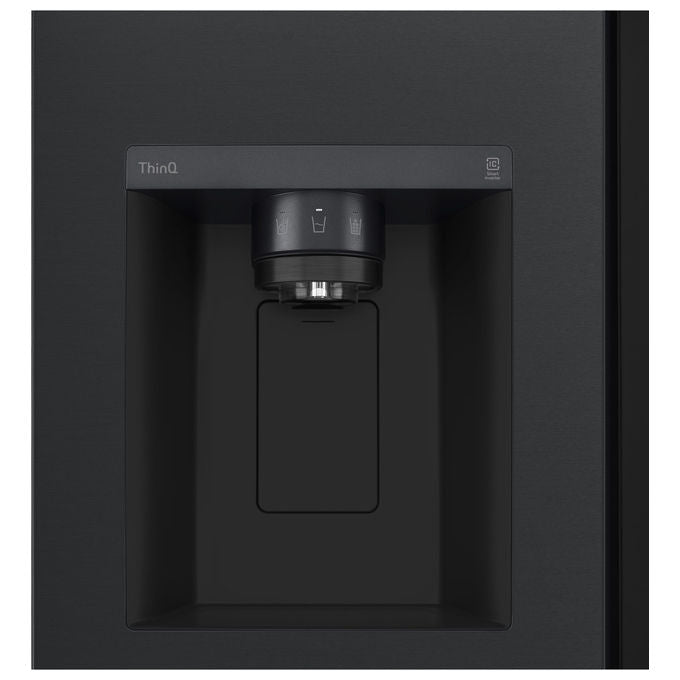 LG GSGV81EPLL - Frigorifero Side-by-Side 635 L, 179 cm, Classe E, 36 dB, Total No Frost, InstaView, DoorCooling+, Dispenser acqua e ghiaccio, Nero opaco