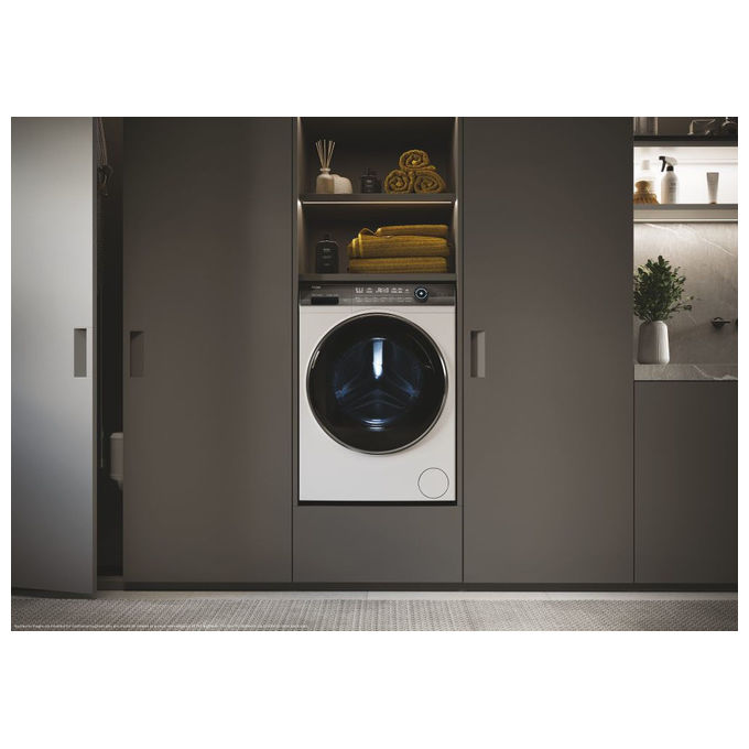 Haier HW90BD14979EUGIT I-Pro Serie 7 Plus Lavatrice Frontale 9 Kg 1400 rpm Classe A Vapore Wi-Fi Direct Motion (85x59x49 cm) colore Bianco