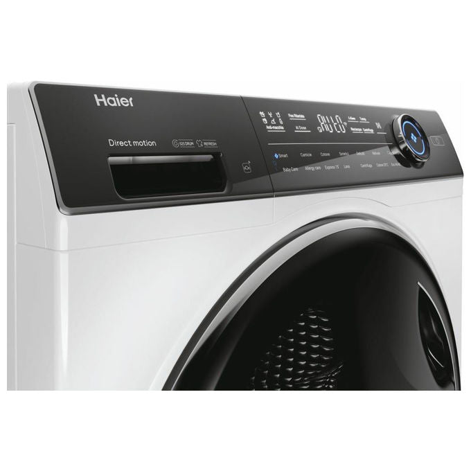 Haier HW90BD14979EUGIT I-Pro Serie 7 Plus Lavatrice Frontale 9 Kg 1400 rpm Classe A Vapore Wi-Fi Direct Motion (85x59x49 cm) colore Bianco