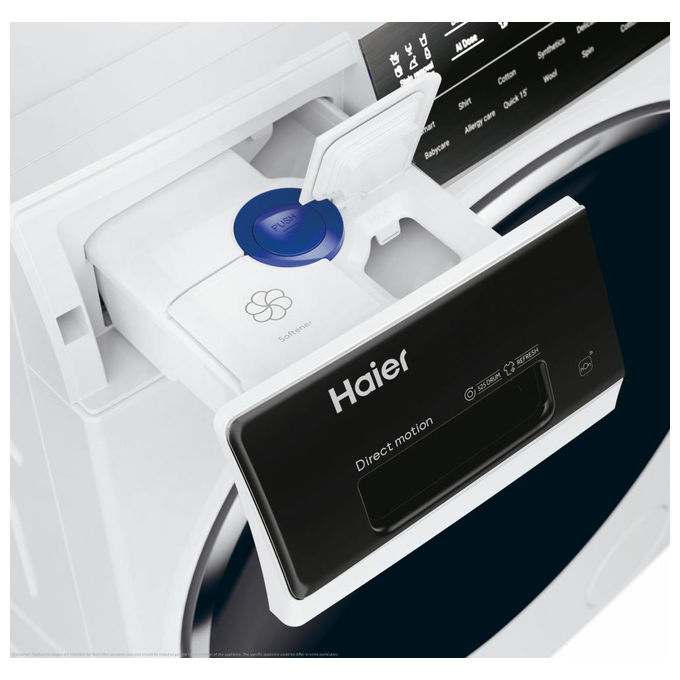 Haier HW90BD14979EUGIT I-Pro Serie 7 Plus Lavatrice Frontale 9 Kg 1400 rpm Classe A Vapore Wi-Fi Direct Motion (85x59x49 cm) colore Bianco