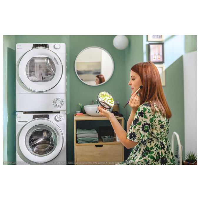 Candy RO41274DWMST-1-S Rapidó Lavatrice Carica Frontale 7 Kg 1200 rpm Classe A Vapore Wi-Fi BLE App hOn (85x60x45 cm) colore Bianco