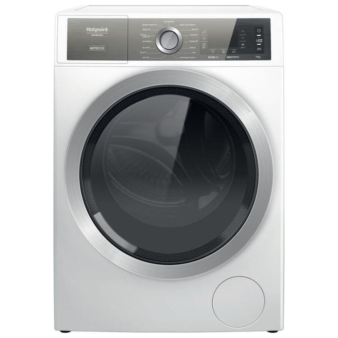 Hotpoint H8 W046WB IT Lavatrice Caricamento Frontale GentlePower Classe Energetica A Capacita' di carico 10Kg Centrifuga 1400 Giri PowerDrive Anti Macchia
