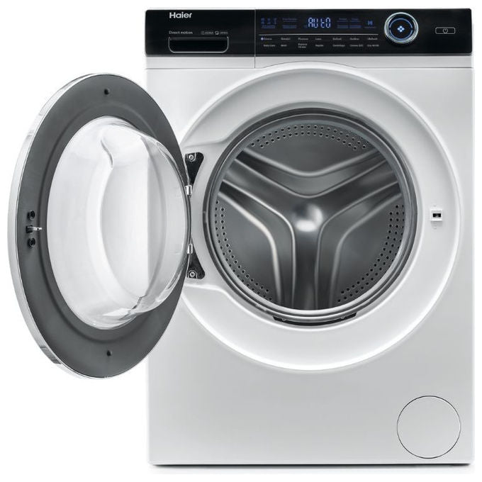 Haier HW80-B14979 I-Pro Series 7 Lavatrice Slim Frontale 8 Kg 1400 rpm Classe A Direct Motion Vapore (85x59.5x46 cm) colore Bianco