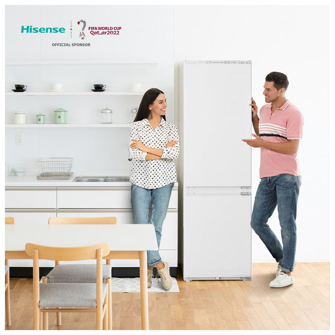 Hisense RIB312F4AWE Frigorifero Congelatore da Incasso 246L Classe E Bianco