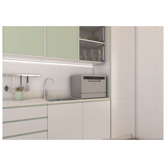 Candy RapidÓ CP 6E51LS Lavastoviglie Libera installazione 6 coperti Classe E Silver