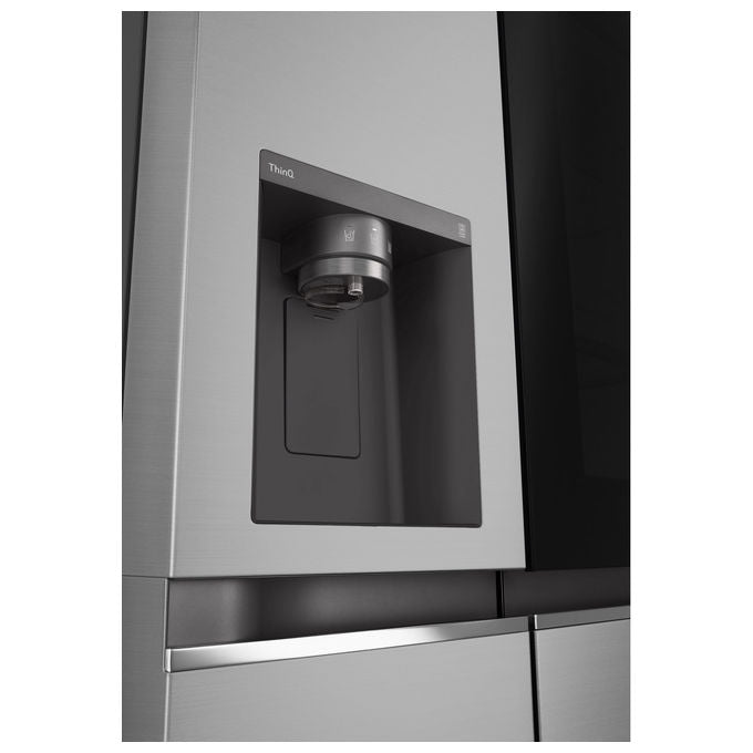 LG InstaView GSGV80PYLD.APYQEUR Frigorifero Side by Side 635 Litri Classe D No Frost Dispenser con allaccio Argento