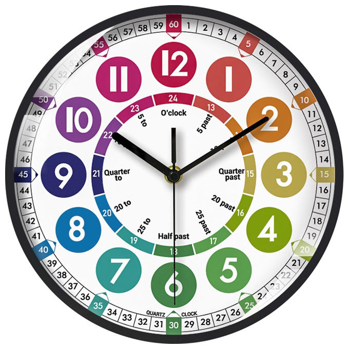 Grandi Giochi Orologio Educativo Color Clock GPG05000 Interattivo 30 cm per Bambini