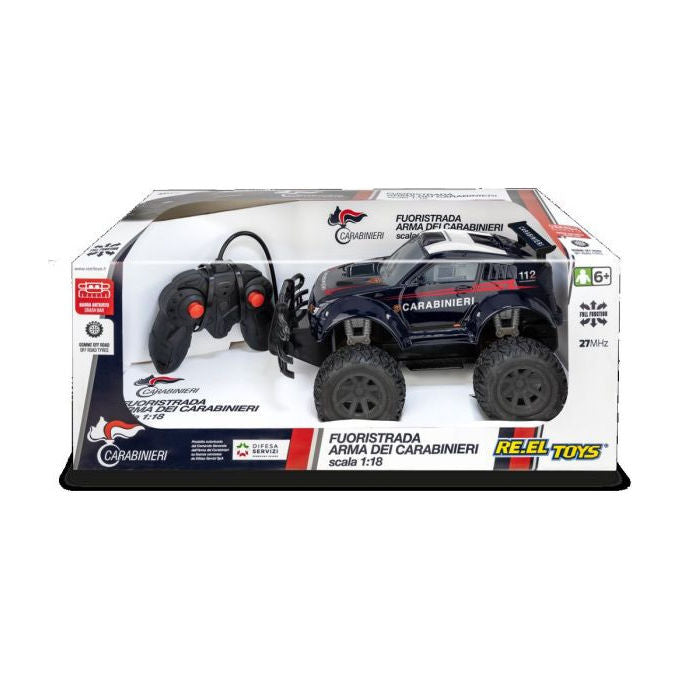 Re-El Toys Auto Radiocomandata Carabinieri 1:16 Grandi Pneumatici 6+