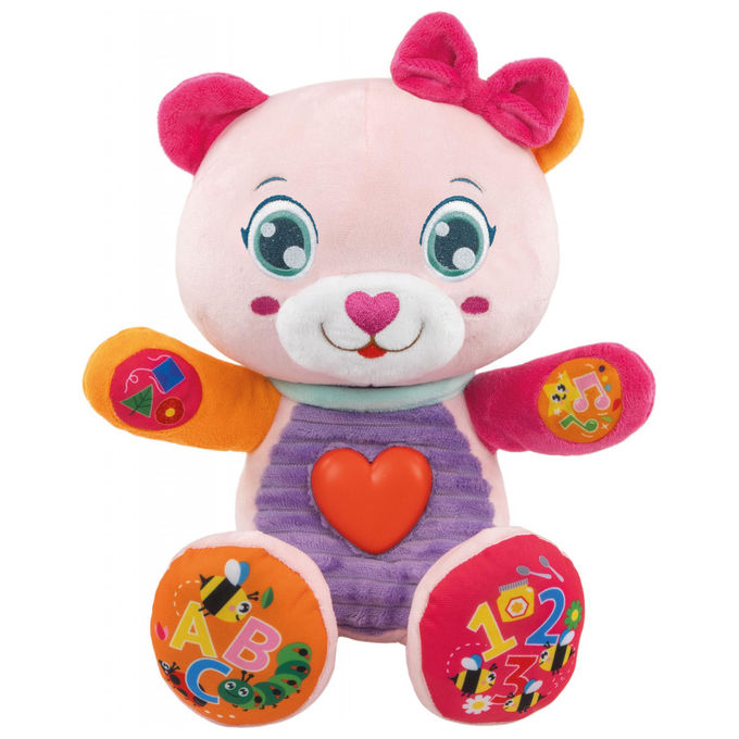 Clementoni Betta Dolce Orsetta Peluche Interattivo Parlante Educativo 30cm per Neonati