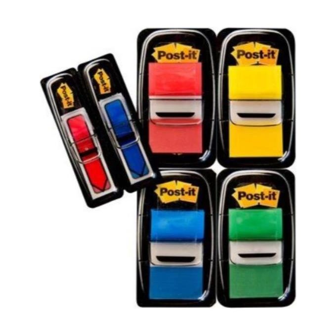 Post-it Index Segnapagina Adesivi in Plastica Colorati 4 Dispenser da 50 Linguette