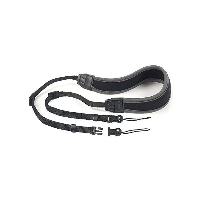 Kaiser Tracolla 2 in 1 in Neoprene con Due Occhielli di Fissaggio per Fotocamere Compatte