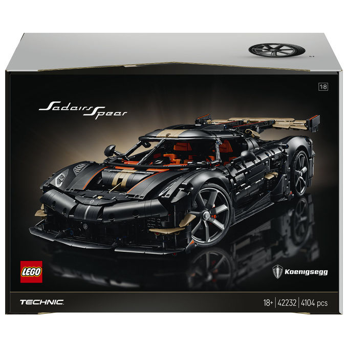 Lego 42232 Technic Kit di Modellismo per Adulti con 4104 Pezzi Motore V8 Pistoni Cambio 9 Rapporti Sospensioni Triplex Modalita' Ghost colore Multicolore