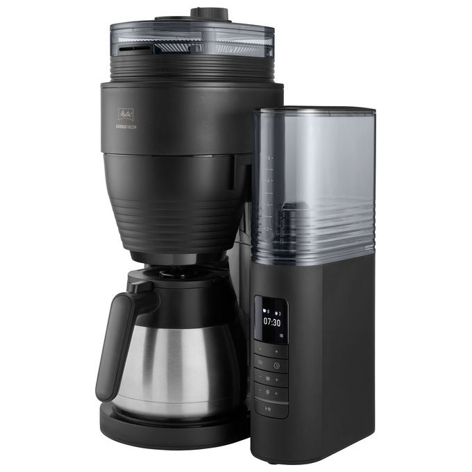 Melitta 6776793 Aromafresh PRO Macchina da caffe' con filtro 1,25 L 8 tazze con macinacaffe' integrato TFT Nero