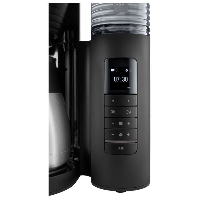 Melitta 6776793 Aromafresh PRO Macchina da caffe' con filtro 1,25 L 8 tazze con macinacaffe' integrato TFT Nero