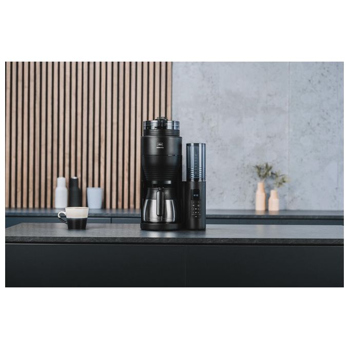 Melitta 6776793 Aromafresh PRO Macchina da caffe' con filtro 1,25 L 8 tazze con macinacaffe' integrato TFT Nero