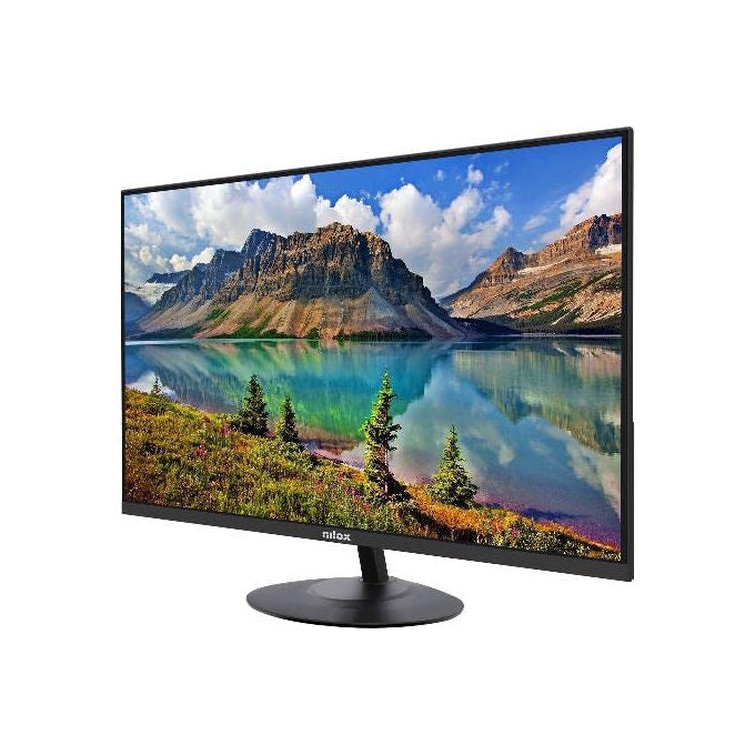 Nilox NXMMIPS240005 Monitor 24 Pollici Full HD, Monitor da Computer LED-IPS 1ms e300 cd-m2 Porte HDMI-VGA-TYPE C