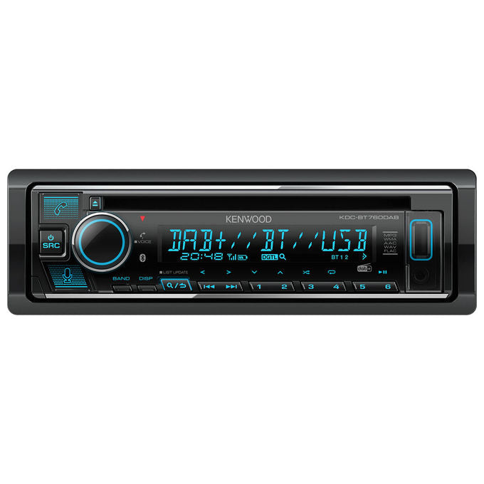 Kenwood Autoradio KDC-BT760DAB Bluetooth DAB+ con Frontalino Estraibile