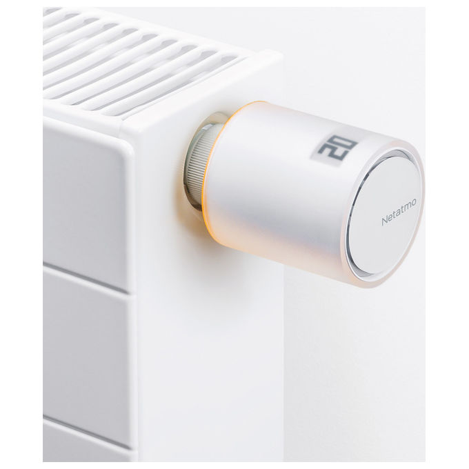 Netatmo Valvola Termostatica Wifi Intelligente, Multicolore, ‎8 x 5.8 x 5.8 cm; 190 grammi