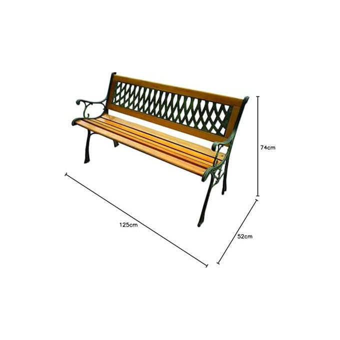 Vigor-Blinky Panchine Ghisa-Legno Blinky Regina 125x52x74H