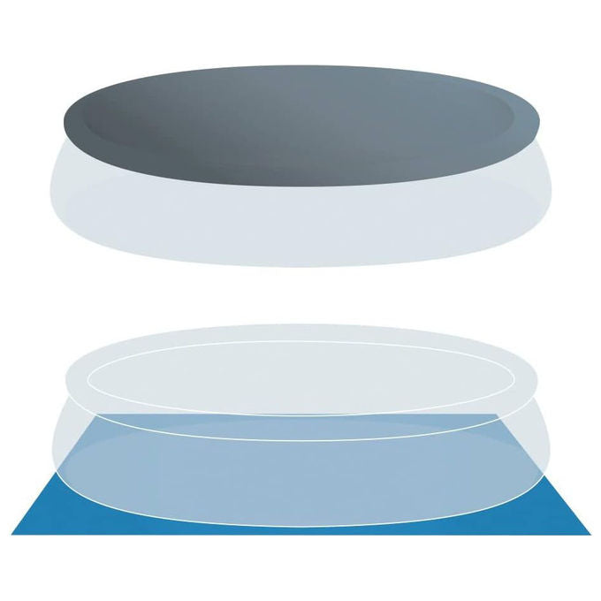 Intex 26166NP Easy Set Piscina Fuori Terra Gonfiabile Rotonda 457x107 cm 12430 L Pompa Filtro 3785 L-h Scaletta colore Blu