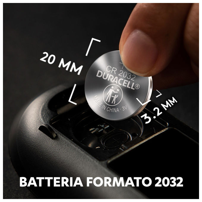 Duracell Batteria CR2032 Litio 3V - Confezione da 2 pezzi
