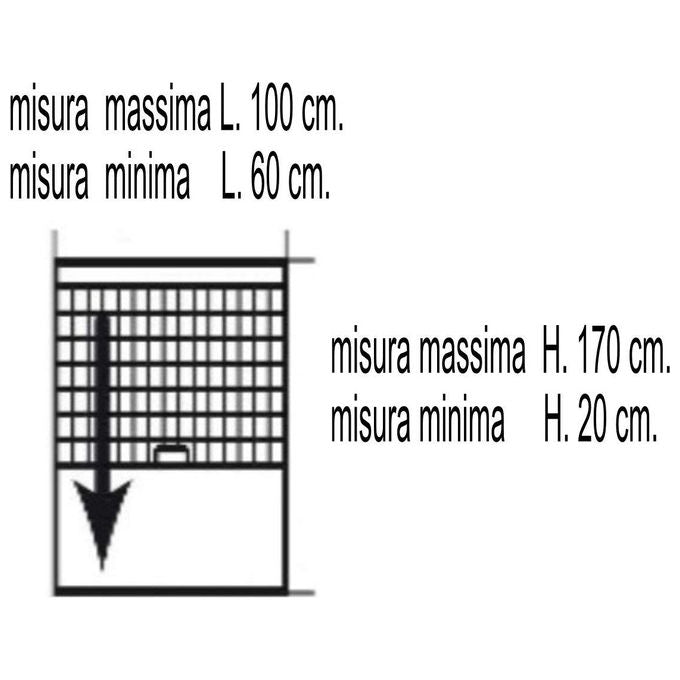 Zanzariera Per Finestra Bianca 100X170 Irs