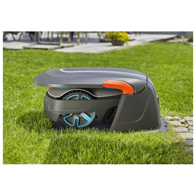 Gardena 15020-20 SILENO Copristazione Robot Rasaerba Protezione UV Minimo City Life colore Nero Arancione
