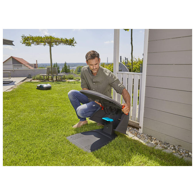 Gardena 15020-20 SILENO Copristazione Robot Rasaerba Protezione UV Minimo City Life colore Nero Arancione