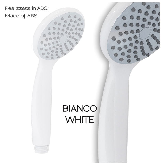 Gedy G-EASY 03 Easy Doccetta Monofunzione ABS 1 Getto AntiCalc Filtro Antisabbia Risparmio Idrico 50% colore Bianco