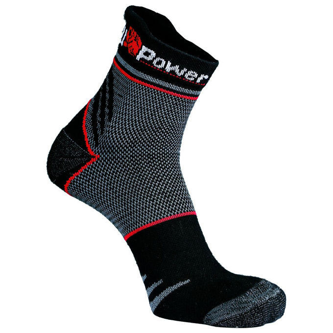 U-Power Calze Corte Traspiranti SUNNY Black Carbon Taglia M per Abbigliamento da Lavoro e Antinfortunistica