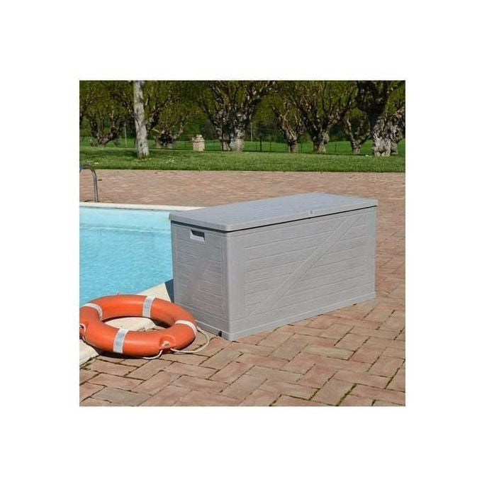 Toomax Baule Multiuso Wood da Esterni 420L rifinitura Effetto Legno cm 120x56x63h Art. 163
