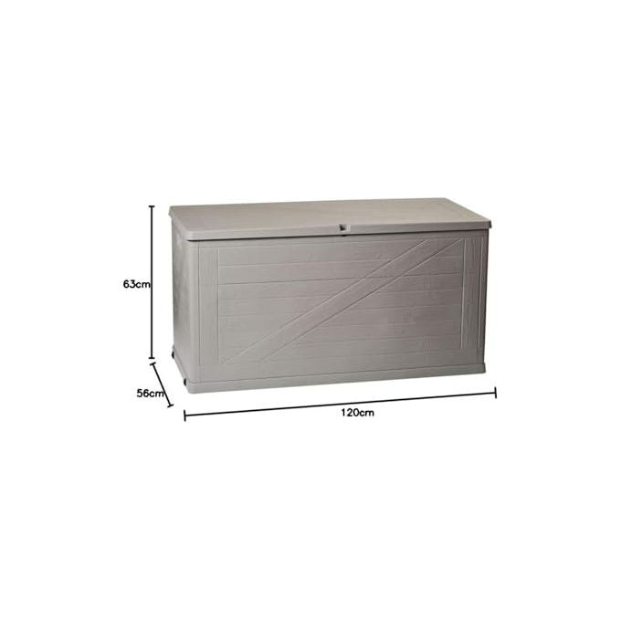 Toomax Baule Multiuso Wood da Esterni 420L rifinitura Effetto Legno cm 120x56x63h Art. 163