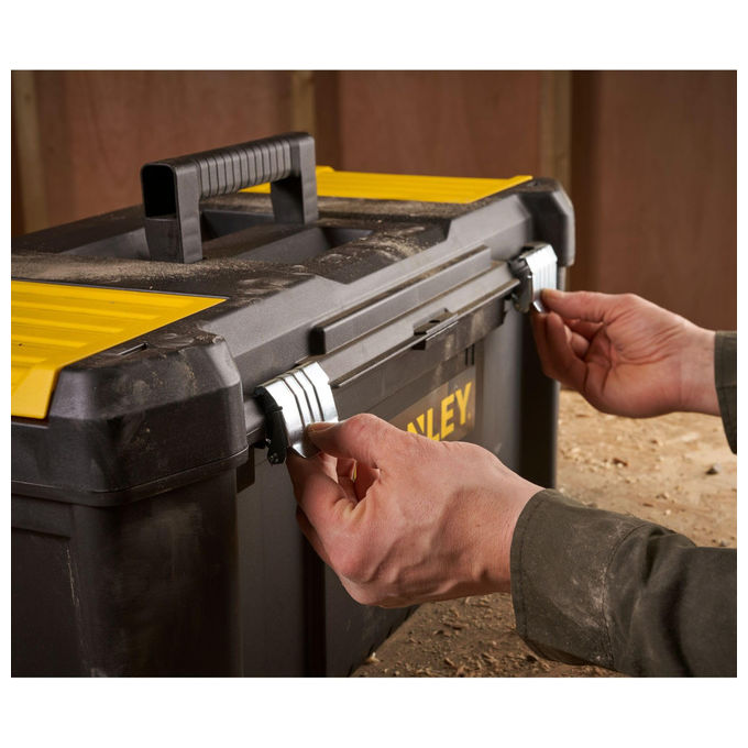 STANLEY Cassetta Porta Utensili 26'' in Polipropilene con Due Organizer Removibili