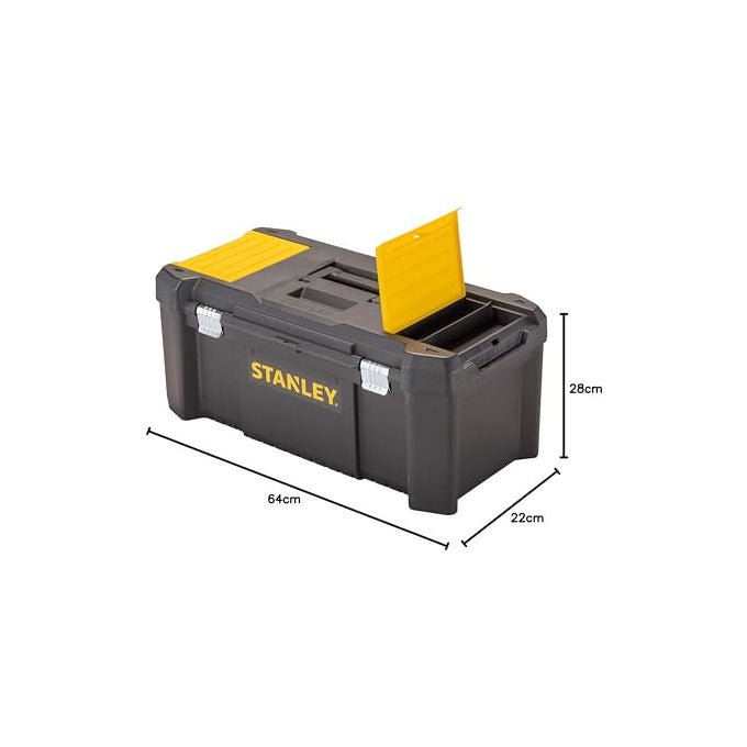STANLEY Cassetta Porta Utensili 26'' in Polipropilene con Due Organizer Removibili
