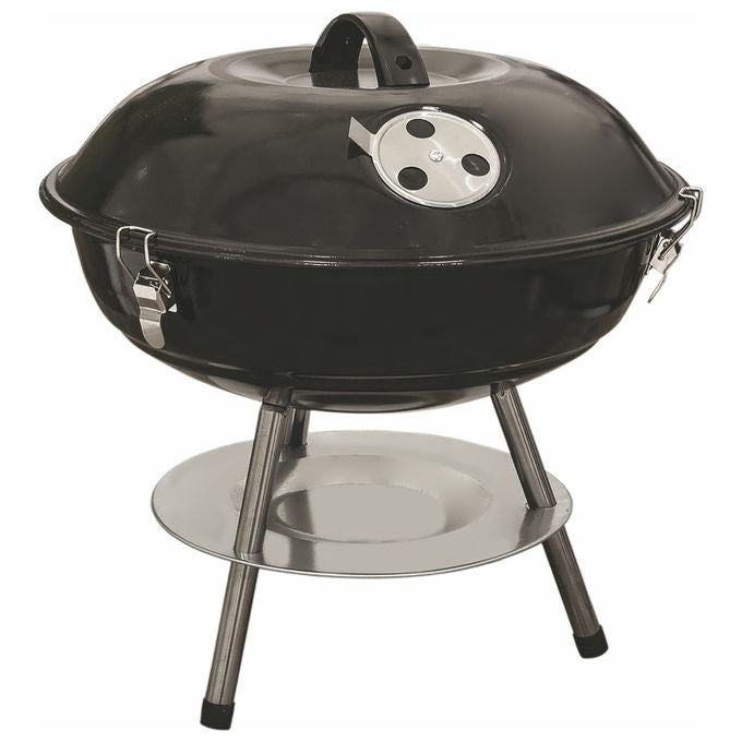 GALILEO Barbecue con Coperchio Griglia 35cm Altezza 35 cm per Cucina all'Aperto e Grigliate in Giardino