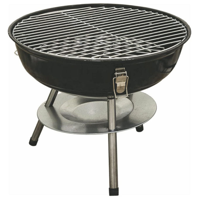 GALILEO Barbecue con Coperchio Griglia 35cm Altezza 35 cm per Cucina all'Aperto e Grigliate in Giardino
